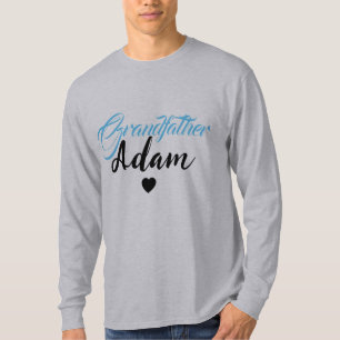 Modern Custom Grandfather Name - Personalized T-Shirt