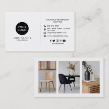 Modern Custom Logo, 3 Product Photos & Socials