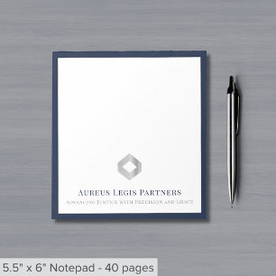 Modern Custom Logo Notepad