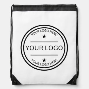 Modern Custom Logo Personalized Company Drawstring Bag