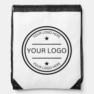 Modern Custom Logo Personalized Company  Drawstring Bag