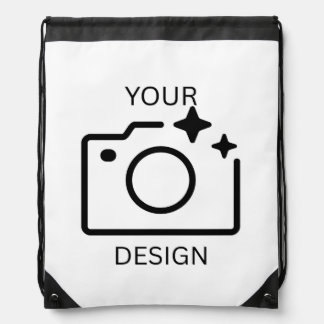 Modern Custom Logo Personalized Gift & Party Favor Drawstring Bag