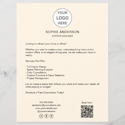 Modern Custom Logo Professional Business Flyer
