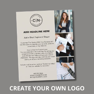 Modern Custom Logo Professional Business Flyer