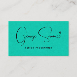 Modern Custom Logo Simple Minimalist Social Media Business Card