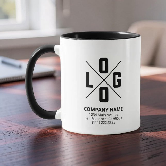 Modern Custom Logo Small Business Promotional Mug (Creator Uploaded)