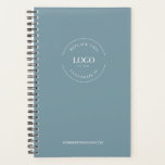 Modern Custom Logo website dusty blue Branded Planner<br><div class="desc">Elevate Organization and Style with our Modern Custom Logo Website dusty Blue Branded Planner: A Distinctive Gift for Every Occasion! Introducing our impeccable Modern Custom Logo Website dusty Blue Branded Planner – an embodiment of functionality and sophistication. Crafted to offer your clients, customers, vendors, staff, family, and friends a tangible...</div>