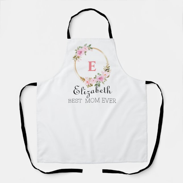 Modern Custom Masterchef Mom Cooking gift for mom Apron (Front)