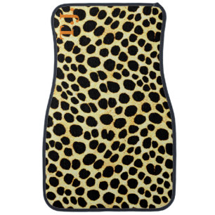Modern Custom Monogram Animal Skin Pattern Car Floor Mat