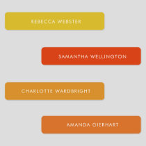 Modern Custom Name Clothing Tags Minimalist Labels