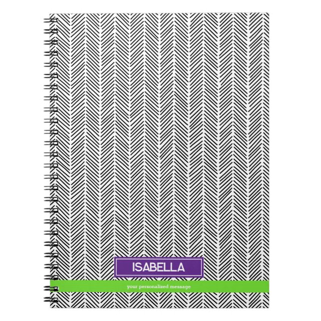  Modern Custom Name | Personalized Travel Notebook (Front)