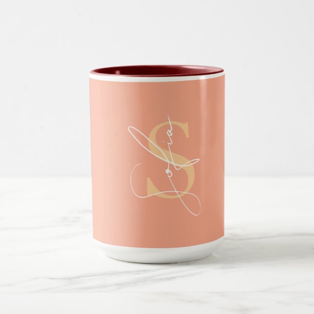 Modern Custom Name Script  Mug (Center)