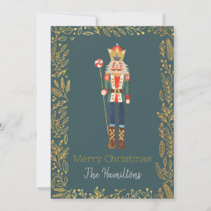 Modern Custom Nutcracker Ballet Christmas Card