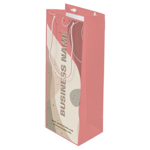 Modern Custom Paper Wine Bag for Company Business