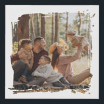 Modern Custom Photo Brush Stroke  Faux Canvas Print<br><div class="desc">Create your own custom photo faux canvas print featuring one of your favorite pictures with a brush stroke shape effect.</div>