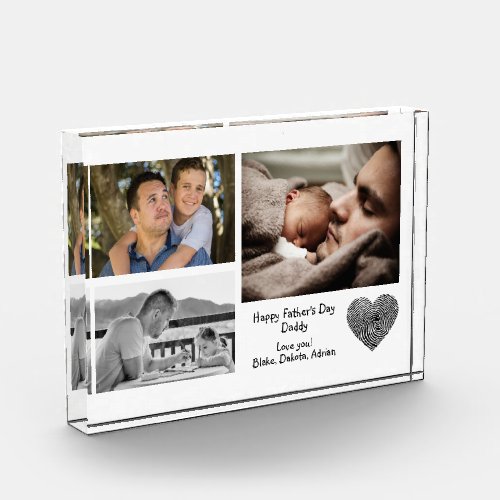 Modern Custom Photo Collage Fathers Day Daddy
