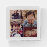 Modern Custom Photo Collage Paperweight at Zazzle