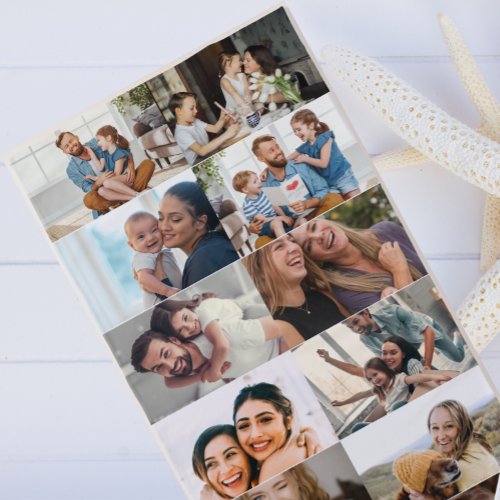 Modern Custom Photo collage Personalized photos  Beach Towel