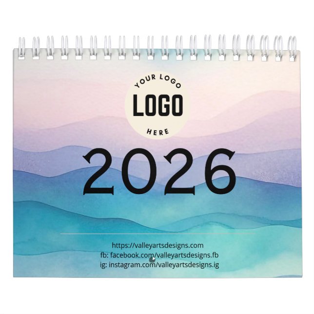 Modern Custom Photo Create Your Own Calendar (Cover)