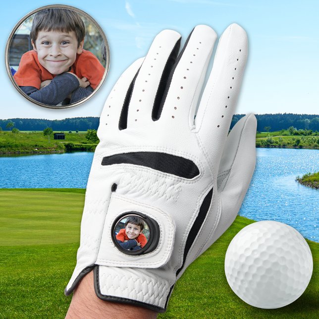 Modern Custom Photo Create Your Own Golfer Golf Glove (Creator Uploaded)