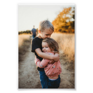 Modern Custom Photo Family Personalized Print