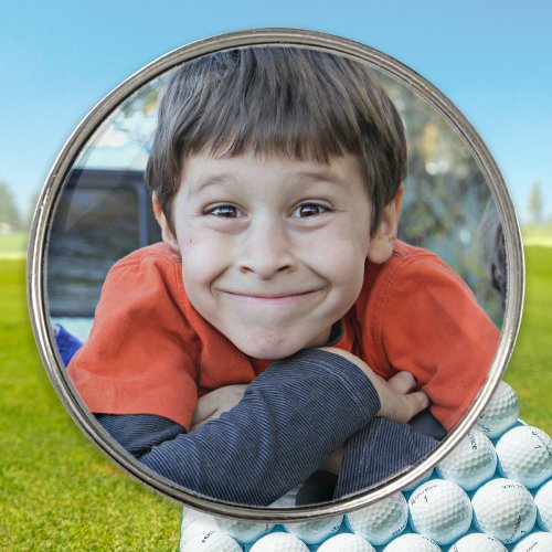 Modern Custom Photo Golf Ball Marker