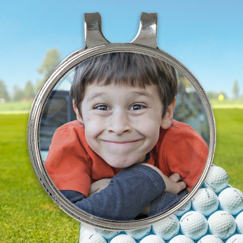 Modern Custom Photo Golf Ball Marker Golf Hat Clip