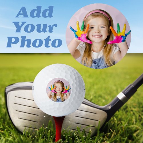 Modern Custom Photo Golf Balls