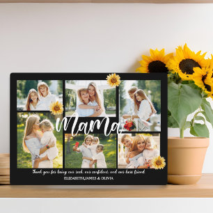 Modern custom Photo Mothers day photo block Plaque