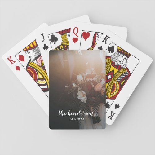 Modern Custom Photo Playing Cards