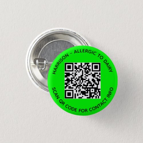 Modern Custom photo QR Code scan contact Info neon Button