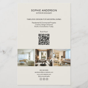 Modern Custom Photo QR Professional Business Flyer