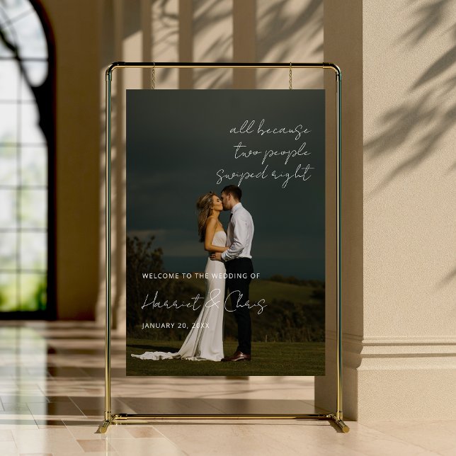 Modern Custom Photo Wedding Welcome Foam Board (Creator Uploaded)