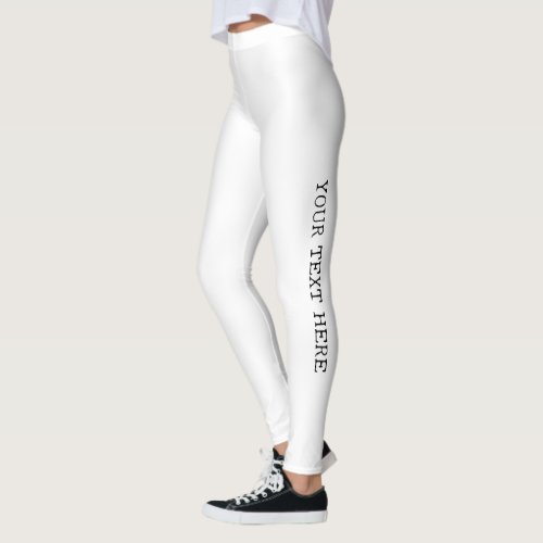 Modern Custom Printed Text Personalized Yoga Gifts Leggings