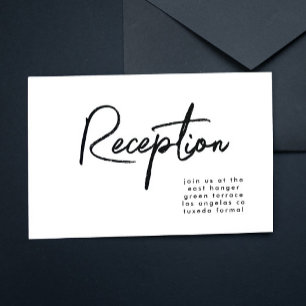 Modern Custom Stylish Wedding Reception Invitation