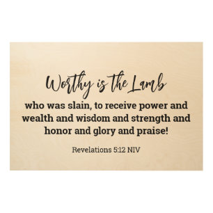 Modern Custom Text Christian Bible Scripture Wood Wall Art