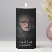 Modern Custom Text Photo Memorial Tribute