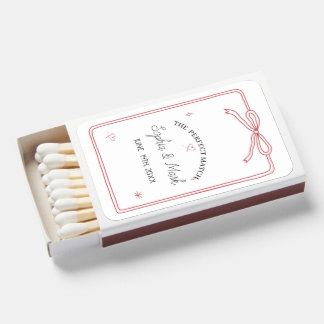 Modern Custom The Perfect Match Wedding Favor 