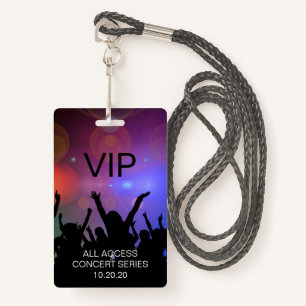 Modern Custom VIP All Access Concert Pass Badge