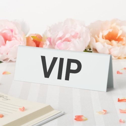 Modern Custom VIP Dinner Table Tent Style Sign