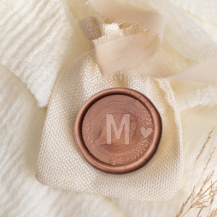 Modern Custom Wedding Ampersand Monogram Wax Seal Sticker