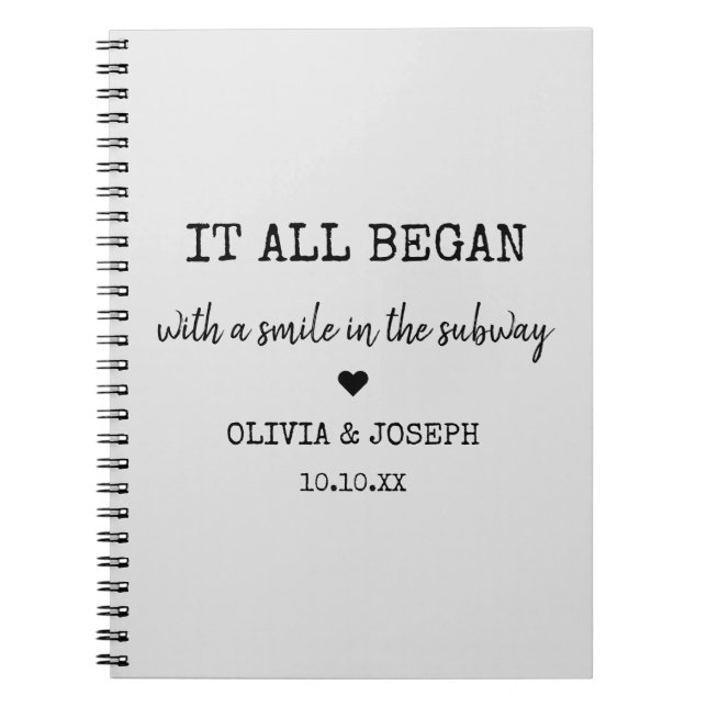 Modern Custom Where It All Began Valentine's Day Notebook (Front)
