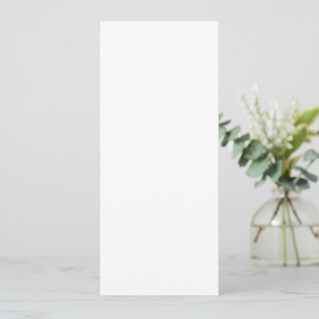 Modern Custom white simple Design Add Photo /Text Save The Date (Standing Front)