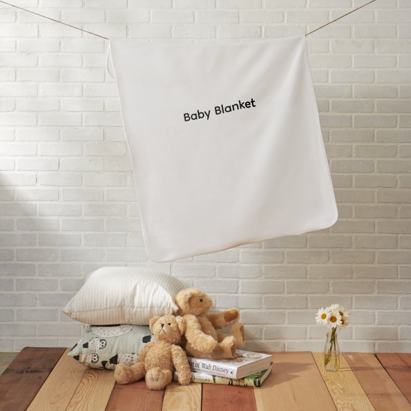 Modern Custom with Your Photo or Text Baby Blanket