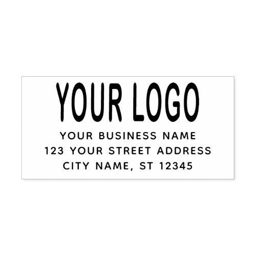 Modern Custom Your Company Logo Address Self_inkin Self_inking Stamp