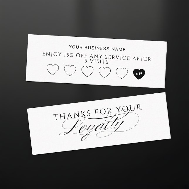 Modern Customer Loyalty Card For Small Business (Creator Uploaded)