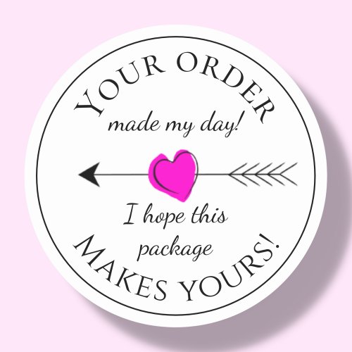 Modern Customer Order Thank you Labels