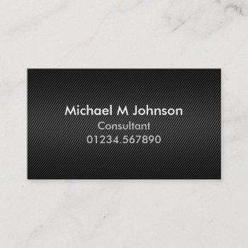 Modern Customizable Carbon Fibre Effect Business Card by sc0001 at Zazzle
