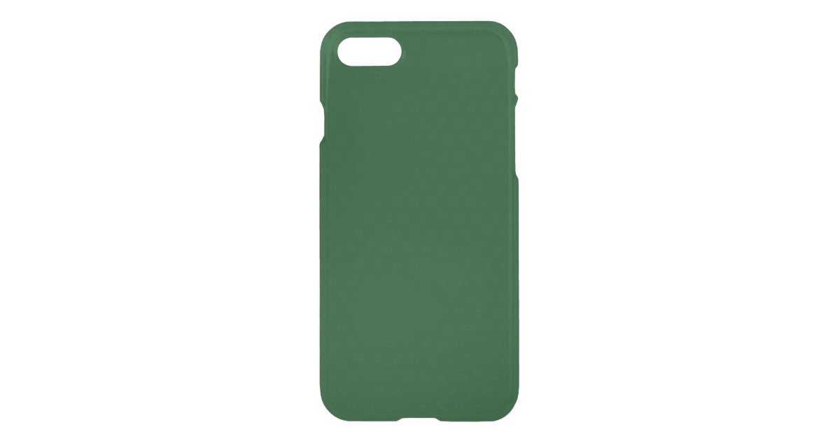 Modern Customizable Forest Green iPhone Case