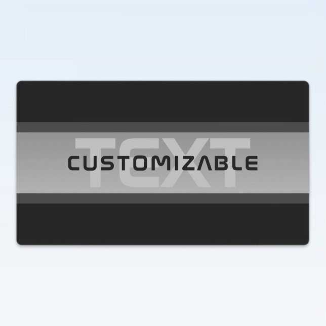 Modern Customizable Layered Text | Black & Grey Labels (Creator Uploaded)